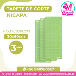 NI-C02 Set Mat Corte NICAPA 30.5 x 61 Cm, For Cricut Maker y Explorer2