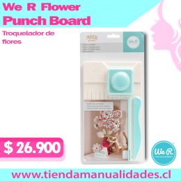 We R memory Keepers - Flower Punch Board - Troquelador de flores - 1342-5