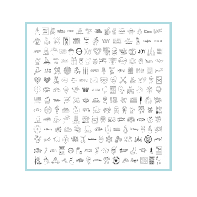 FOIL QUILL – 200 DISEÑOS DESCARGABLES (HOLYDAY )