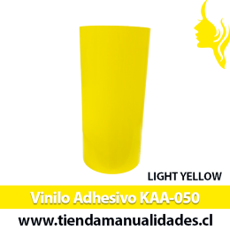 KAA-050 Vinilo Adhesivo Decorativo  Light Yellow brillante Premium (30cm x 1m largo)