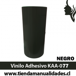 KAA-077 Vinilo Adhesivo Decorativo Negro brillante Premium (30cm x 1m largo)