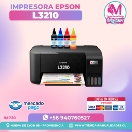 IMP20 Impresora L3210 para Sublimación + Tinta de Sublimación - Entrega Inmediata