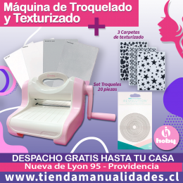 MTT-04 Troqueladora y Texturizadora HOBY + Set Texturizado y Set Troqueles- Envío Gratis - Entrega Inmediata