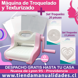 MTT-02- Troqueladora y Texturizadora HOBY + Set troqueles-Envío Gratis ENTREGA INMEDIATA
