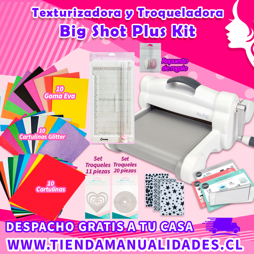 SSZZ-06-Máquina Sizzix Big Shot Plus -Envío Gratis ENTREGA INMEDIATA