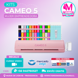 C525 Kit Silhouette Cameo 5 rosada + Envío gratis - Entrega inmediata