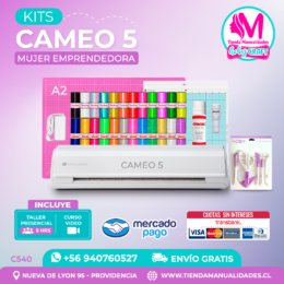 C540 Kit Silhouette Cameo 5 blanca + Taller presencial + Envío gratis - Entrega inmediata