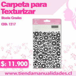 MTT-08 - Texturizados CIRCULOS / Carpetas de Repujado -ENTREGA INMEDIATA