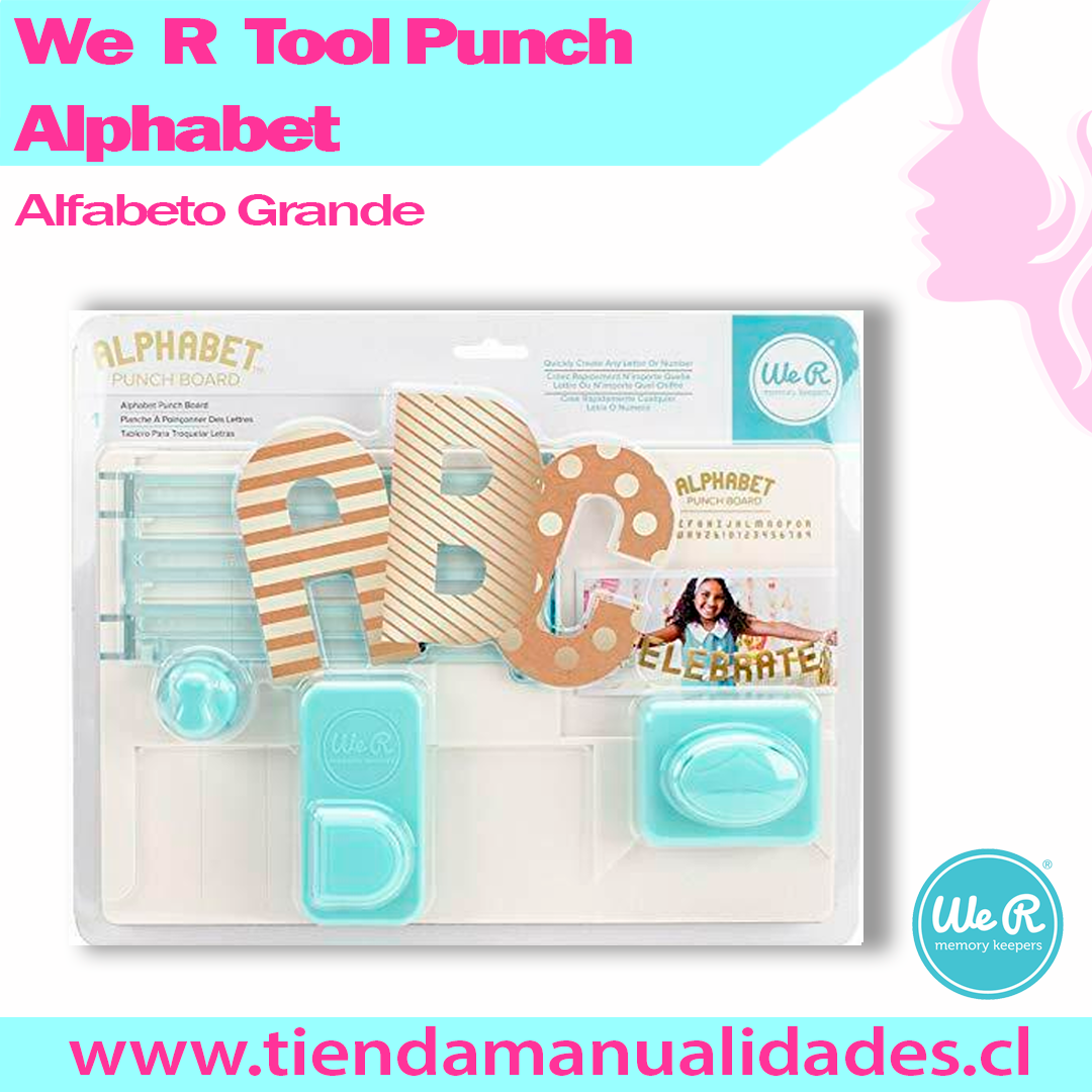 We R memory Keepers -Tool Alphabet Punch Board-GRANDE