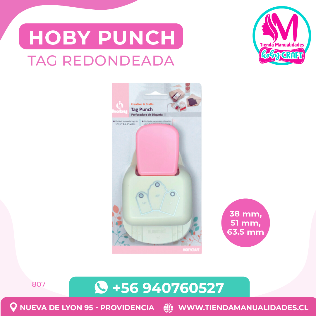 HCP 807 Hoby Punch Tag Redondeada