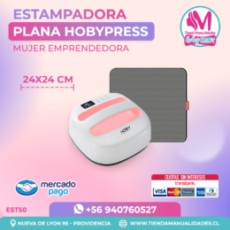 EST50 Estampadora HobyPress Pink 24x24 cm - Envío gratis - Entrega Inmediata
