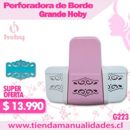 HG 223 Fancy Border Punch Flor Vintage