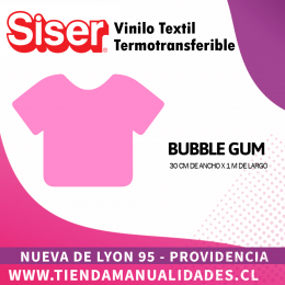 09 _Vinilo Textil SISER / BUBBLE GUM ( 30 CM X 1 M )