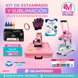 KSE12 Kit Sublimación y Estampado - Entrega Inmediata