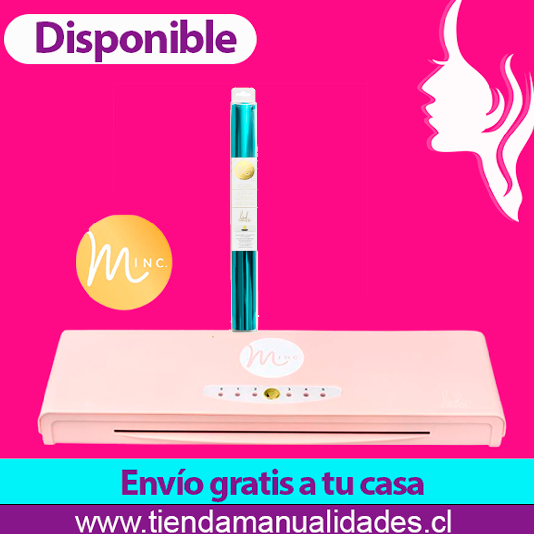 MINC 088 Kit Laminadora Foliadora Minc Rosa - Envío Gratis - Entrega Inmediata