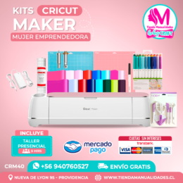 CRM40 Plotter Cricut Maker2 – Taller presencial – Envío gratis – Entrega inmediata