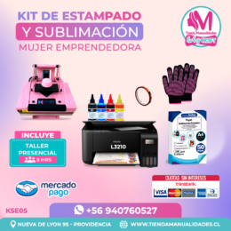 KSE05 Kit Sublimación y Estampado - Entrega Inmediata