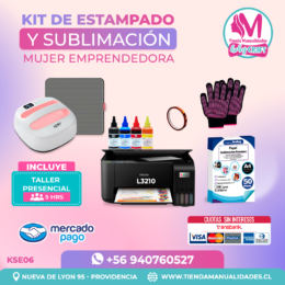 KSE06 Kit Sublimación y Estampado - Entrega Inmediata