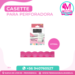 CBP-204- Casette para perforadora HOBY- VITRAL -ENTREGA INMEDIATA