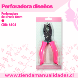 PC-01-Perforadora de Circulo 6mm HOBY- ENTREGA INMEDIATA