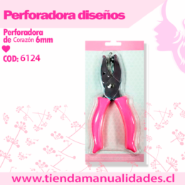 PC-04-Perforadora de CORAZÓN 6mm HOBY- ENTREGA INMEDIATA