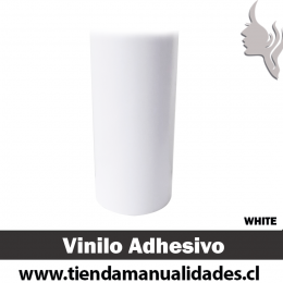KAA-074 Vinilo Adhesivo Decorativo Blanco brillante Premium (30cm x 1m largo)