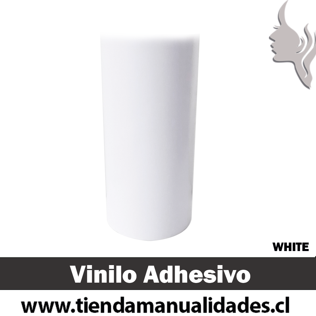 KAA-074 Vinilo Adhesivo Decorativo Blanco brillante Premium (30cm x 1m largo)