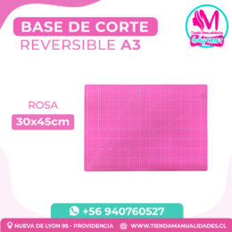 BDC 06 Base de Corte Reversible  30x 45cm  A3  Color Rosado
