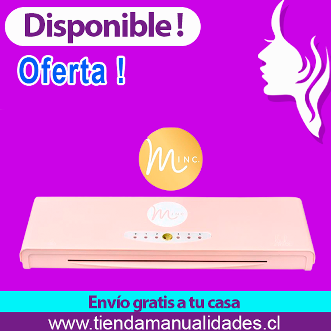044 Kit Laminadora Foliadora Minc Rosa - Envío Gratis - Entrega Inmediata