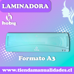 001-OL 381 Laminadora Térmica de Escritorio Color Menta Hoby