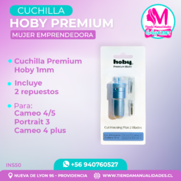 INS50 Cuchilla Premium Hoby (1mm) Para Cameo 4/5 Portrait 3 Y Cameo 4 Plus