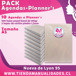PC-08-PACK DE 10 AGENDAS - PLANNER'S - ENTREGA INMEDIATA