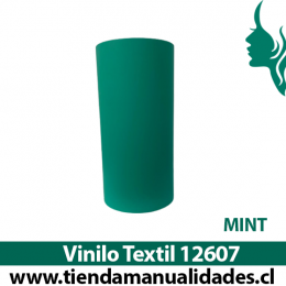 12607_Vinilo Textil Matte Mint ( 1 m de largo x 25 cm ancho )