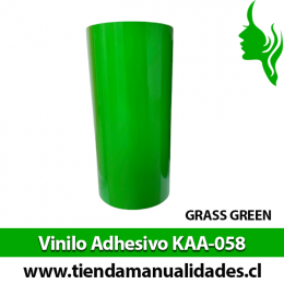 KAA-058 Vinilo Adhesivo Decorativo Grass Green brillante Premium (30cm x 1m largo)