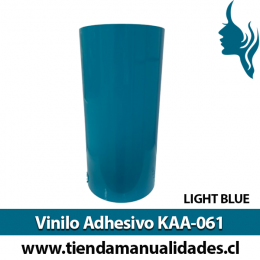 KAA-061 Vinilo Adhesivo Decorativo Light Blue brillante Premium (30cm x 1m largo)