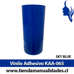 KAA-065 Vinilo Adhesivo Decorativo Sky Blue brillante Premium (30cm x 1m largo)