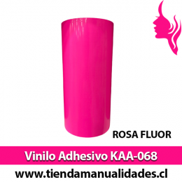 KAA-068 Vinilo Adhesivo Decorativo Rosa Fluor brillante Premium (30cm x 1m largo)
