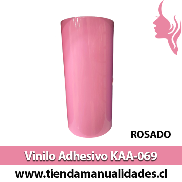KAA-069 Vinilo Adhesivo Decorativo Rosa brillante Premium (30cm x 1m largo)