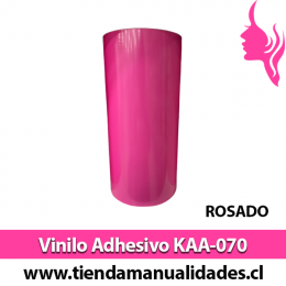 KAA-070 Vinilo Adhesivo Decorativo Rosado brillante Premium (30cm x 1m largo)