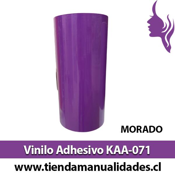 KAA-071 Vinilo Adhesivo Decorativo Morado brillante Premium (30cm x 1m largo)
