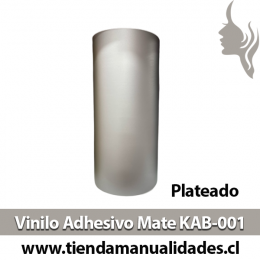 KAB-001 Vinilo Adhesivo Decorativo Plateado Mate Premium (30cm x 1m largo)