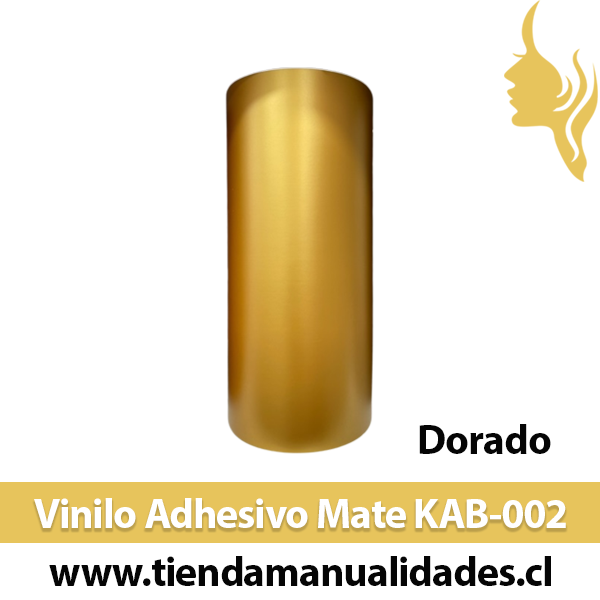 KAB-002 Vinilo Adhesivo Decorativo Dorado Mate Premium (30cm x 1m largo)