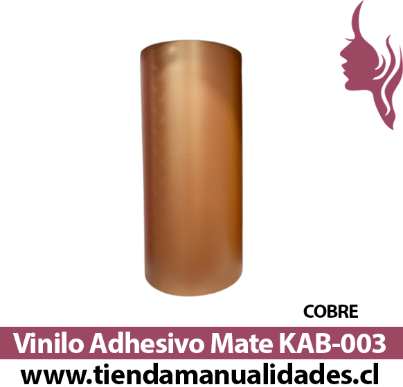 KAB-003 Vinilo Adhesivo Decorativo Cobre Mate Premium (30cm x 1m largo)