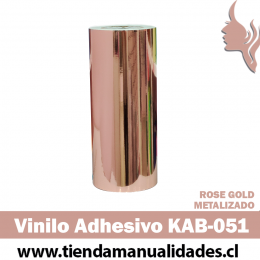 KAB-054 Vinilo Adhesivo Decorativo ROSE GOLD Premium (30cm x 1m largo)