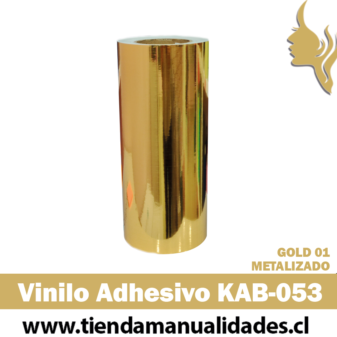 KAB-053 Vinilo Adhesivo Decorativo GOLD 01 Premium (30cm x 1m largo)