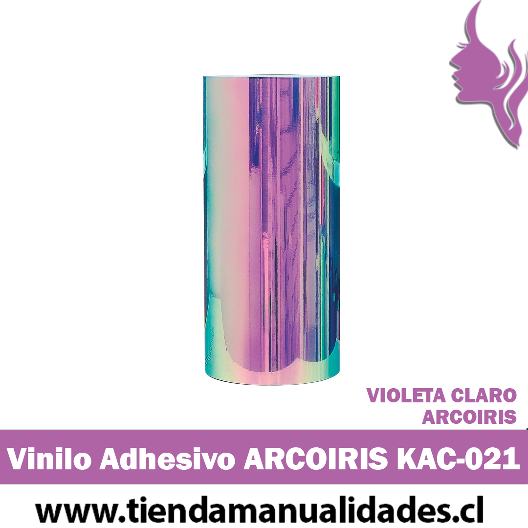 KAC-021 Vinilo Adhesivo Decorativo ARCOIRIS VIOLETA CLARO Premium (30cm x 1m largo)