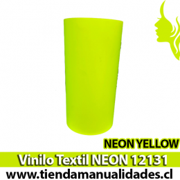 12131_Vinilo Textil Neon Yellow ( 1 m de largo x 25 cm ancho )