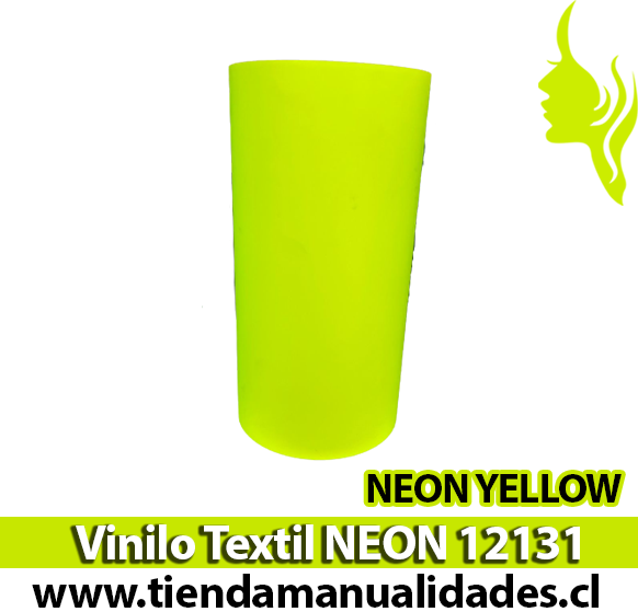 12131_Vinilo Textil Neon Yellow ( 1 m de largo x 25 cm ancho )