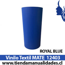 12403_Vinilo Textil Royal Blue Matte ( 1 m de largo x 25 cm ancho )