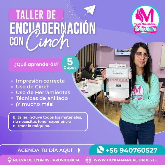0030 Taller Presencial: ENCUADERNACIÓN CON CINCH - NUEVA DE LYON 95
